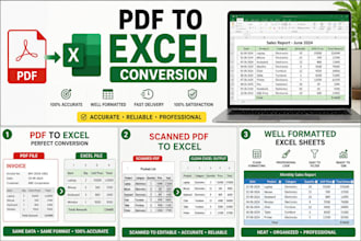 convert PDF to excel professionally