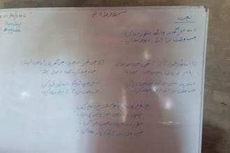 provide neat, clean, and professional english and urdu handwriting servic