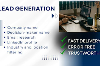 provide b2b lead generation and business contact lists