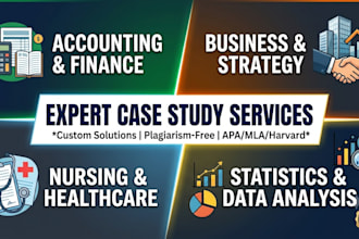 accounting , business, statistics, nursing, finance ,case study