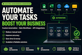 automate repetitive business tasks and data workflows