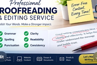 proofread and edit your english or hindi documents professionally
