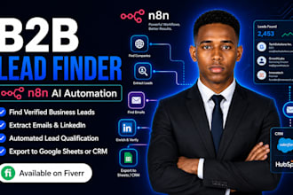 build n8n b2b lead generation and CRM automation workflows using n8n automation