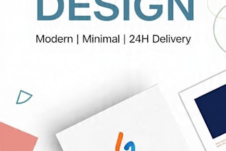 design modern logo and social media post for your brand