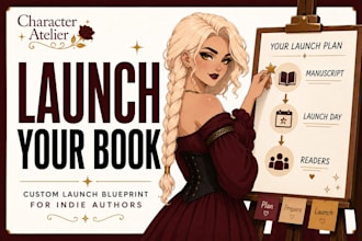 create a custom book launch plan for your novel