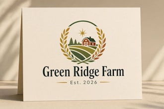 create creative and good looking farm logo design