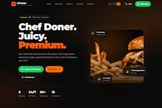 build a responsive business website with whatsapp
