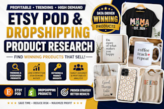 do products research for etsy pod and dropshipping, etsy products research
