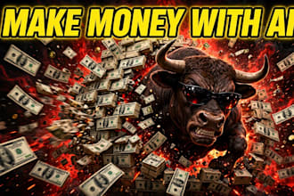 design high CTR yt thumbnails for cash cow and ai videos