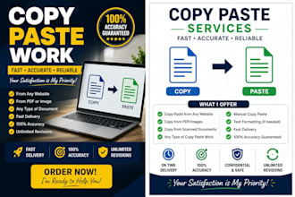 do manual copy paste work fast and accurately