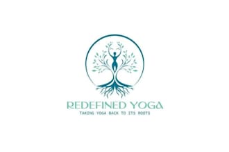 design minimalist gym trainer, fitness, sports, health or yoga logo
