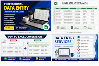 do accurate data entry, excel data entry