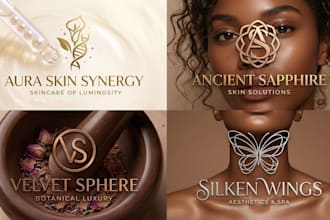 design luxury and aesthetic beauty and skin care logo