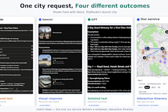create a personalized seoul itinerary with an interactive route map