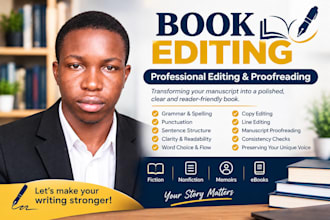professionally edit your book or manuscript