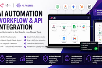 develop n8n ai automation and ai agent workflow