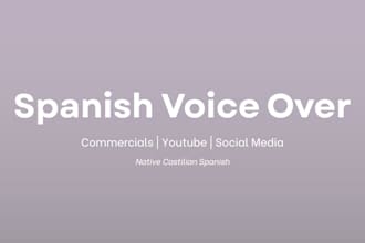 spanish female commercial voice over
