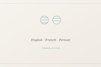 translate documents between english, french, and persian farsi