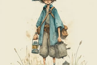 charming watercolor avatar and character illustrations