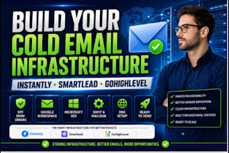 setup instantly ai, smartlead ai, ghl email, cold email infrastructure