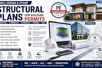 design permit ready structural plans for your residential or commercial project
