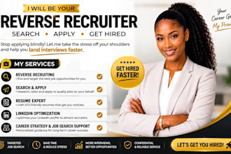be your reverse recruiter, apply to jobs, job search, job application