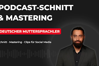 edit and master your german podcast  deutscher podcast schnitt