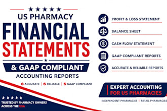 prepare US pharmacy financial statements and gaap compliant accounting reports