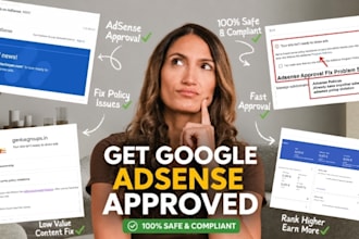 fix google adsense approval, low value content, and website monetization