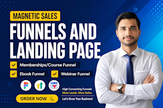 design gohighlevel landing page, ghl sales funnels go high level expert