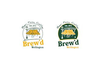 design a coffee shop, pizza, burger, and restaurant logo