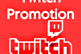 simply do twitch promotion for you