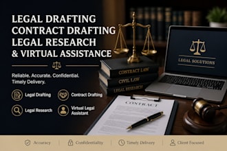 legal research, legal drafting, contract drafting