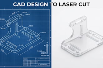 do precision laser cutting and cad design for your project