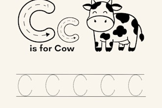 create printable kids worksheets for etsy seller