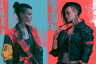 your science fiction city, cyberpunk concept art illust