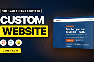 design a professional hvac and home services website in 48 hours