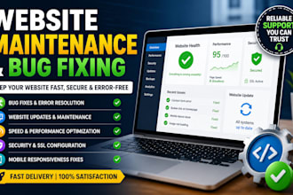 fix the website design or bugs