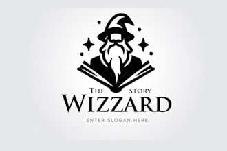 do a magical wizard inspired fantasy harry potter logo