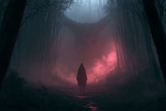 draw a creepy illustration fantasy horror stories