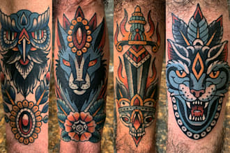 make a traditional japanese irezumi tattoo
