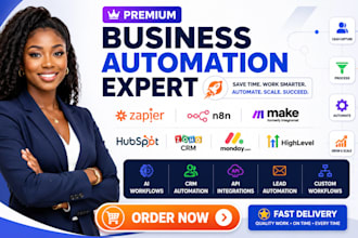 setup zapier automation n8n ai automation make com monday zoho crm ghl hubspot
