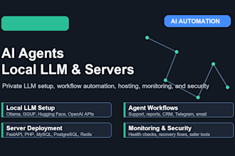 set up ai agents local llm servers and automation