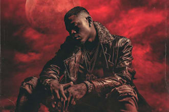 design unique, brilliant, and amazing album cover, rap, hip hop single cover