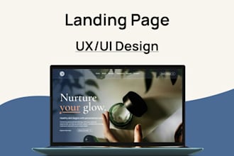 design a modern website or landing page in figma