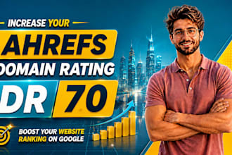 increase aherfs DR 70 plus with high authority backlinks
