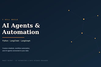 build ai automation agents and chatbots using python and langchain