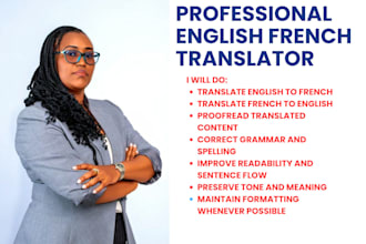 manually translate english to french or french to english