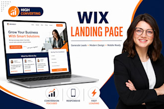 design a high converting wix site landing page