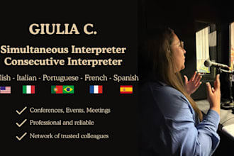be your professional interpreter in 5 languages